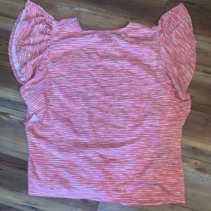 Womens flutter sleeve shirt